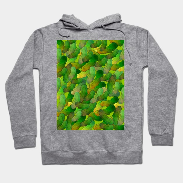 FUNNY Food Lots Of Dill Pickles - Dill Pickle Art Hoodie by SartorisArt1